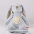 padrão de coelho de pelúcia personalizado orelhas longas pelúcia brinquedo de coelho branco